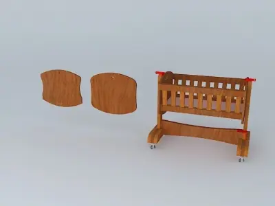 Baby Cradle Free 3D model