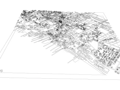 Downtown Portland Maine 3D model