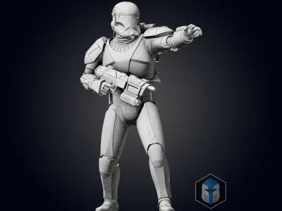 Republic Commando Figurine - Pose 3 3D print model