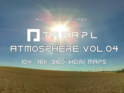 10X HDRI SKIES TREAPL ATMOSPHERE VOL04 - BUNDLE - 360 SKIES Texture