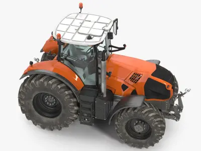  Generic Tractor Detailed Interior Dirty 