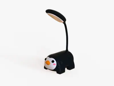 Penguin Desk Lamp Low-poly 3D model