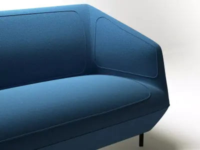 2-Seater Sofa 3D model