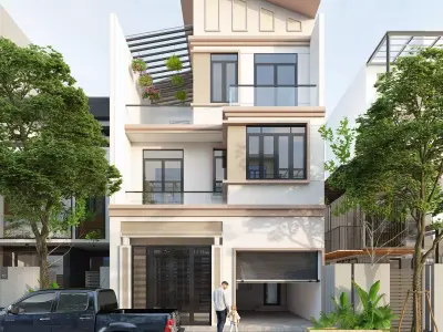 House Exterior 3D model 9