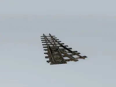 Eco Rail N/ Gauge Yard Point L/Hand Old Steam Days Free 3D model