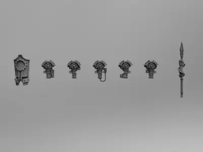 Mechanic Guard Lancers set 3D print model