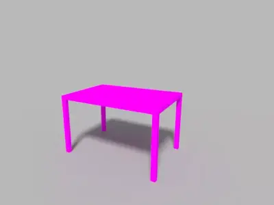 Table Low-poly 3D model