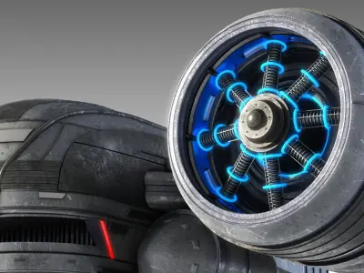 SciFi Spaceship 3D model