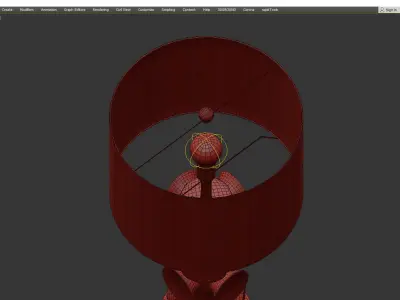 CURREY AND COMPANY TENTECOLO TABLE LAMP Low-poly 3D model