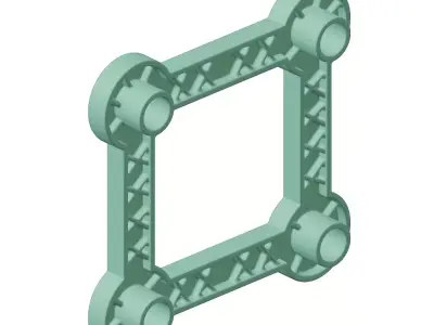 Plastic Premium Refrigerator Stand Toy 3D model