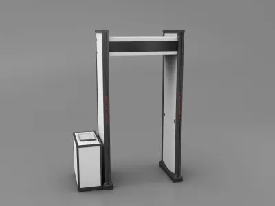 Multizone Door Frame Metal Detector 3D model