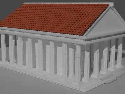 Treasury of Ancient Greece Free 3D model