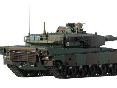 Type 90 tank 3D model