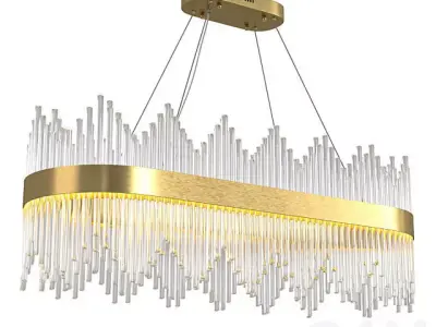 Gold Glass Stick 3D model