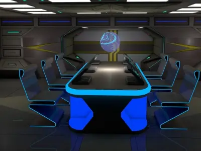 ScI Fi Interior  3D model