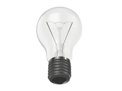 Incandescent light bulb 3D model