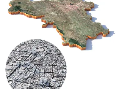 Hanoi City Vietnam 3D model