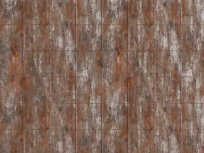 Extreme Rusty Industrial Metal Plates PBR Seamless Texture