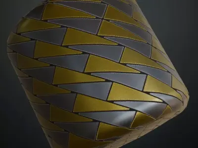 Powered Metal Design PBR Seamless Texture