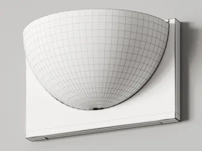 West Elm Curved Half Moon Sconce 3D model