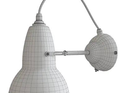 Original 1227 Brass Wall Light Low-poly 3D model