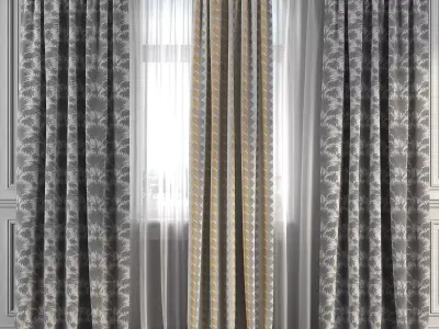Curtain Set 237 3D model