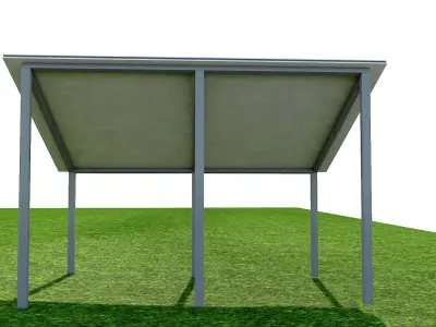 Solar Panel land set 3D model