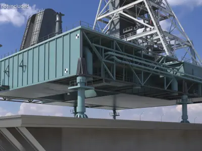  Industrial Launch Tower Platform 