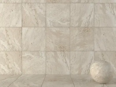 Stone Wall Tiles Antico Sand 80x80 Set 1 Texture