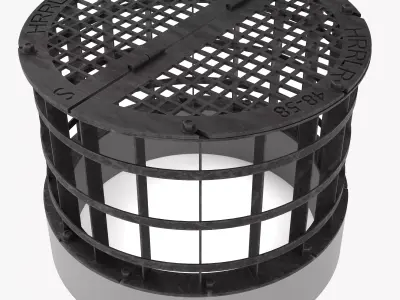 Concrete Drain Inlet 3D model