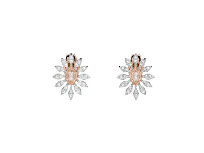 Light Minimalist Diamond Ring Earrings Pendant Set 3D print model 6