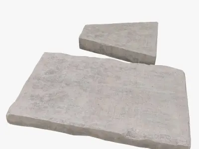 Old concrete 3D model