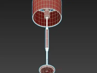 PIAZZA floor lamp with shade 3D model