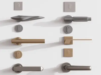 Door knob 01 3D model