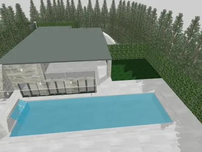 Modern Mountain House  3D model