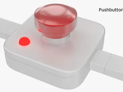 Pushbutton Switches Collection 3D model