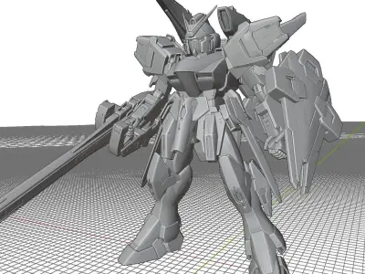 V2Gundam-Assault-Buster gundam 3D model
