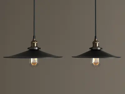 Chandelier Loft Cone Pendant 36 3D model