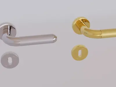 Modern Door Handle No 1 3D model