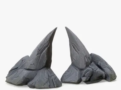 Stylized Sharp Rock 3D model