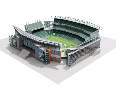 Lincoln Financial Field - Stadium 3D 3D model