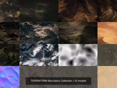 TERRAFORM Mountains Collection 3D Model Pack
