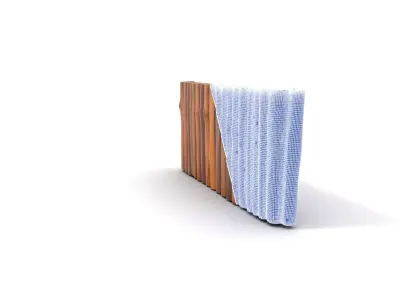 Natural Timber Fence model pack Low-poly 3D model