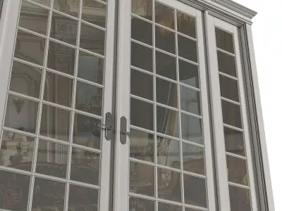 French Sliding Doors classic style 3D model