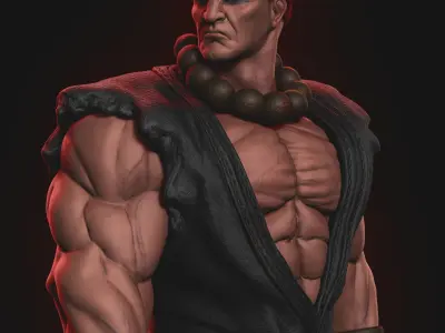 Street Fighter Akuma 3D print model