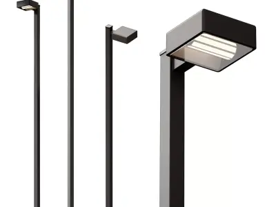 Street park lamp 3D model