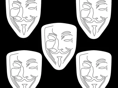 Anonymous Neon Sign 3D model