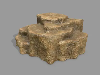 Rock Set Low-poly 3D model 32
