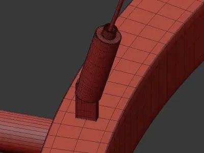 Flute Chandelier 3D model