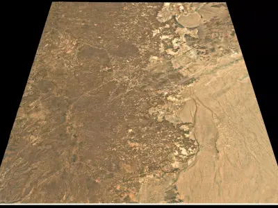 Mecca and the Red Sea coast of Saudi Arabia - tile n22 e40 3D model